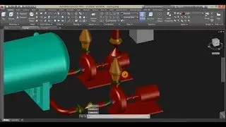 Process Piping Routing tutorial using  Autocad 2016 3D