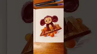 Арт по чудесному персонажу из нашумевшей сказки «Чебурашка» 😍