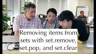 Python standard library: Removing items from sets