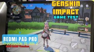 REDMI PAD PRO - GENSHIN IMPACT GAME TEST (✨6GB RAM VERSION TEST)
