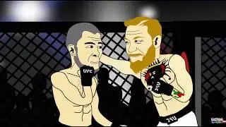 Мультик Хабиб Нурмагомедов VS Конор Макгрегор(Анимация).Khabib  vs Conor Mcgregor animation