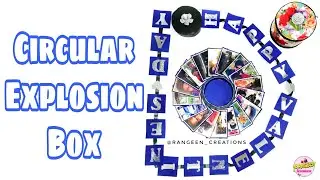 Circular Explosion Box | Birthday Gift | Any Occasion Gift | Handmade Gift || Rangeen Creations