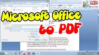 CARA MUDAH MENYIMPAN FILE MICROSOFT WORD 2007 KE PDF 