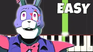 Hide And Seek - EASY Piano Tutorial - FNAF Security Breach Animation