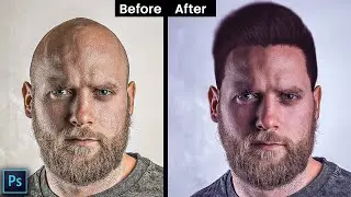 Transform Any Bald Head into a Full Head of Hair Photoshop Tutorials01