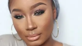 Soft Gold Eye Makeup & Glowy Skin | Makeup Tutorial