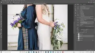 Wedding Photography, bouquet, object select, duplicate layer, move tool, layers panel, name layers