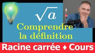 Cours ♦ Racine carrée √a • Comprendre la définition ♦ Quatrième Troisième