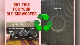 AK-270 HIFI Stereo Amplifier|Breathing new life old SUBWOOFER| HOW TO INSTALL
