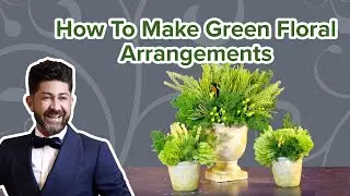 Green Floral Arrangements DIY  (Behr's 2020 Color of the Year)