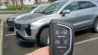 2025 Cadillac XT4 350T How to operate remote start keyfob remote control to start engine key fob