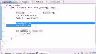 Part 61: Java Programming Tutorial - Simple Polymorphic Program .