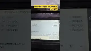 canon ir 2425 counter check