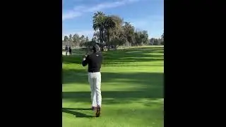 Tiger Woods hits driver in Riviera first time Sun Day Red Practice Session Genesis Invitational