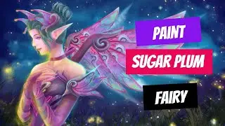 Sugar Plum Fairy Digital Painting in Photoshop