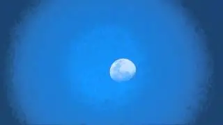 Lua crescente a olho nú, Taubaté, SP, Brasil, Marcelo Ambrogi