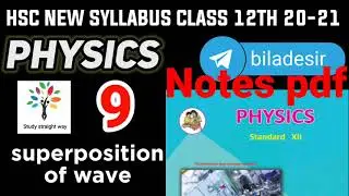 Superpostion of waves pdf notes Class 12th hsc Maharashtra board  New syllabus Part 9