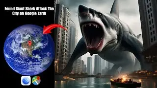 Found Giant Shark Attack The City on Google Earth! #googleearth #googlemaps