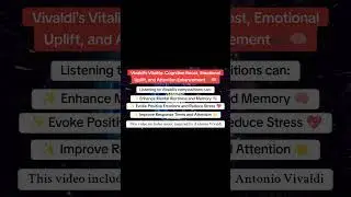Vivaldi’s Vitality: Cognitive Boost, Emotional Uplift, And Attention Enhancement