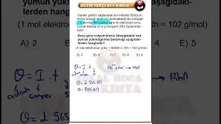 AYT 2021 AYNISININ TIPKISININ BENZERİ ELEKTROLİZ