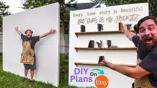 DIY Large Wall Backdrop 8ft x 8ft