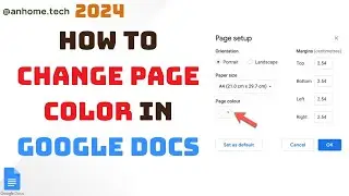 How to Change Page Color in Google Docs | Customize Your Google Docs - Page Colors