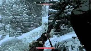 Skyrim - Killing a Frost Troll as an Archer
