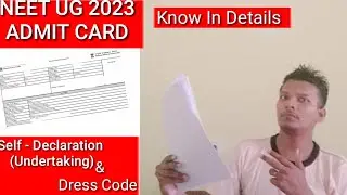 Neet 2023 Admit card Complete Details and NTA Guidelines&Dress codeAll Information Includethis video