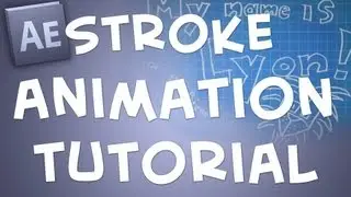 After Effects Animated Stroke Effect Tutorial + Blueprint Background