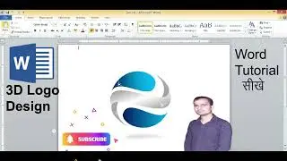 How to make 3D Logo Design in Ms word 