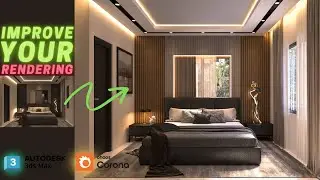 How to Improve your Rendering🔥| Interior visualization in 3Ds Max+Corona/V-Ray