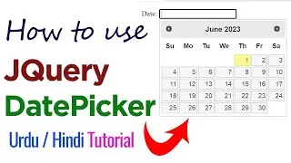 How to Define & Use DatePicker in JQuery