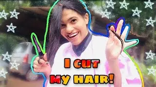 I cut my hair for the first time at home, in quarantine !