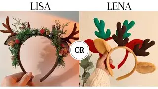 LISA OR LENA🎀ll Christmas Edition🎄 #lisaandlena #christmas #foryou #challenge #lisa #lena