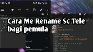 CARA RENAME SC TELE PAKE BOT FATHER & ID TELE BY RyedzOffc