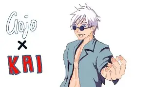 Gojo x Kai ROVER Dance Challenge Fan Animation #roverchallenge #jujutsukaisen #kpop #satorugojo
