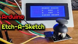 Arduino Mega Project: Etch-a-Sketch with Joystick and LCD Display
