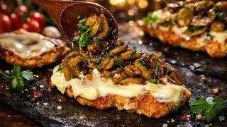 Chicken under a blanket! Mega tasty and quick! I could eat it every day!