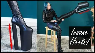 Making me taller than 2m! 😲 Sorbern Overknee Boots 33cm Heels