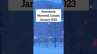 Snowstorm in Montreal, Canada | Winter Storm Warning in Quebec
