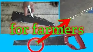 making hand saw for farmers. restoration