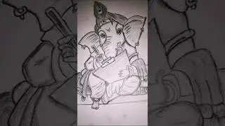 Ganpati bappa morya 2023 | Art Short | Ganpati Bappa 2023 #youtubeshorts #ganesh #whatsappstatus