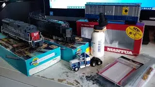 My G & G model shop and papa ben's train place model train haul
