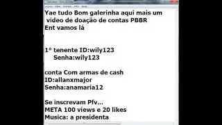Divulgação de contas de PBBR