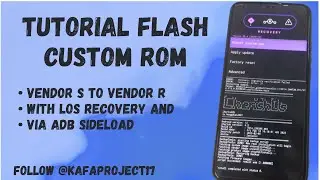 Tutorial Flash Custom ROM Android 13 vendor R from vendor S - Redmi 9 - Poco M2 via adb sideload