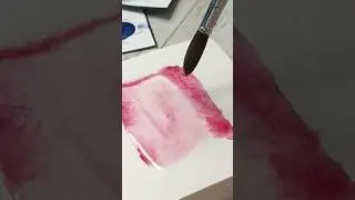 The tiniest watercolor art journal ever page 1, part 1 #shorts