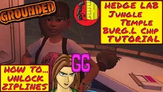 How to UNLOCK ZIP LINES~ Jungle Temple BURG.L Quest ~ Hedge Lab ~ Grounded Tutorial ~ Sept 2021