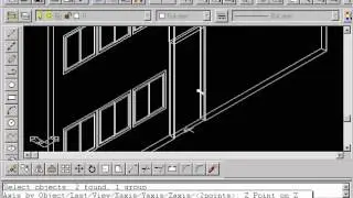1.4.3 AutoCAD 3D R14 - 2008 Rotate Command XYZ Move Modify UCS Door