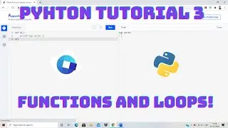 Python tutorial 3, loops and functions!!