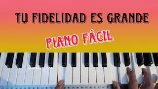 TU FIDELIDAD ES GRANDE PIANO FÁCIL BÁSICO 😊// Adoración en piano fácil y sencillo